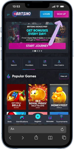 Registration button Big Bass Football Bonanza